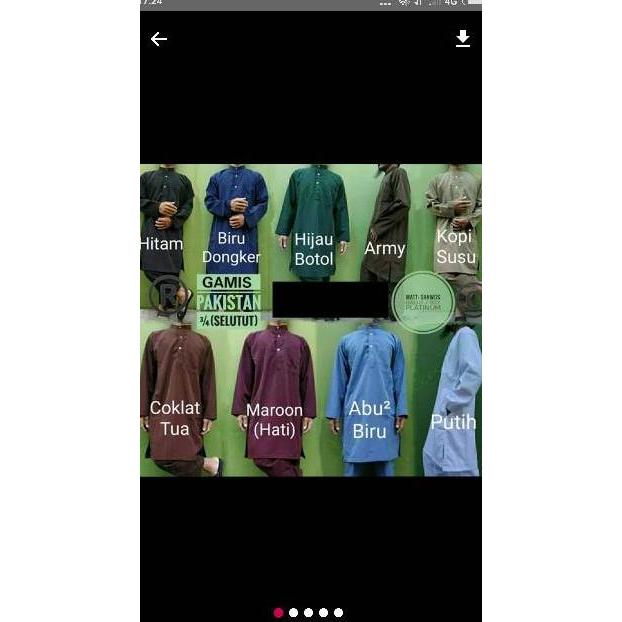 Best Deals Atasan Kurta/Kurtah/Qurta/Qurtah/Gamis Pakistan Selutut Pria Halus Tebal Awet Murah Polos