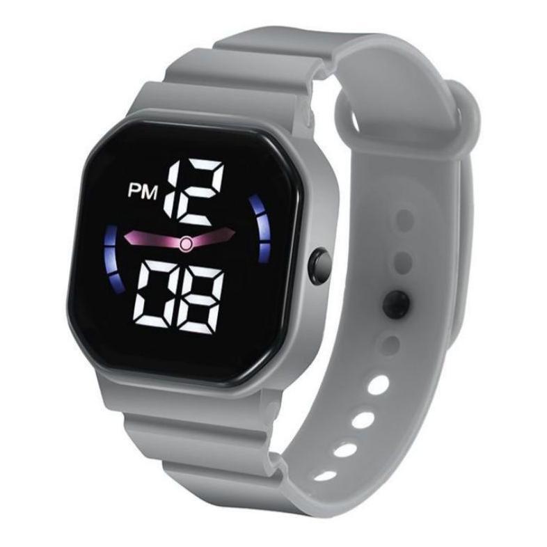 hot jam tangan led digital pria wanita petak couple elektronik fashion