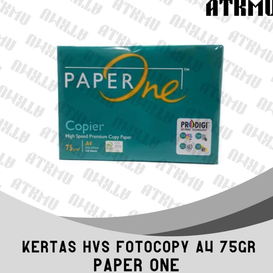 Kertas Hvs Fotocopy A4 75Gr Paperone 500 L:Embar  Kertas Warna Putih Print Dan Fotocopy
