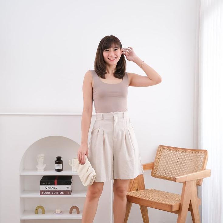 Days Rimini Short Linen Pants / Celana Pendek Wanita / Celana Pendek Highwaist / Celana Pendek Casua