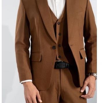 Setelan Jas Celana Rompi Coklat Tua/Jas Blazer/Rompi Pria/Pengantin/Wo/Wedding