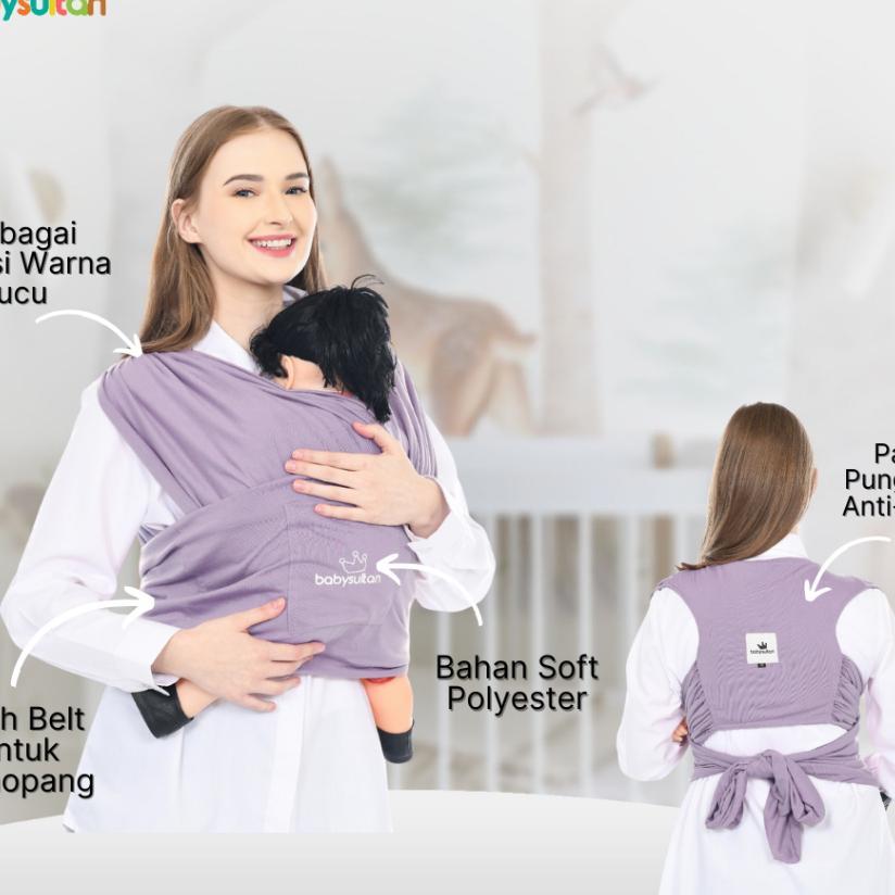 Baby Sultan - Gendongan Baby Wrap Fast - Gendongan Bayi Geos Depan M Shape 3In1 Instan Premium Denga