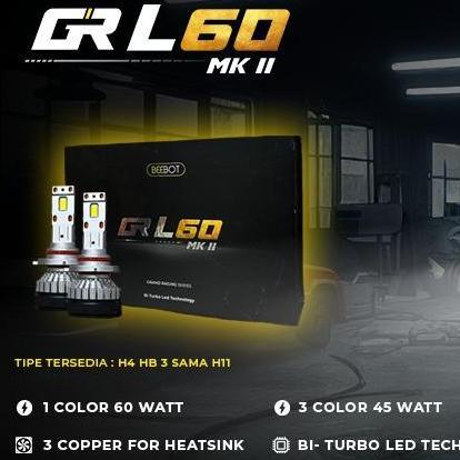 Beebot Lampu Mobil LED - Headlamp GR L 60 MK II Bi Turbo Led Technology
