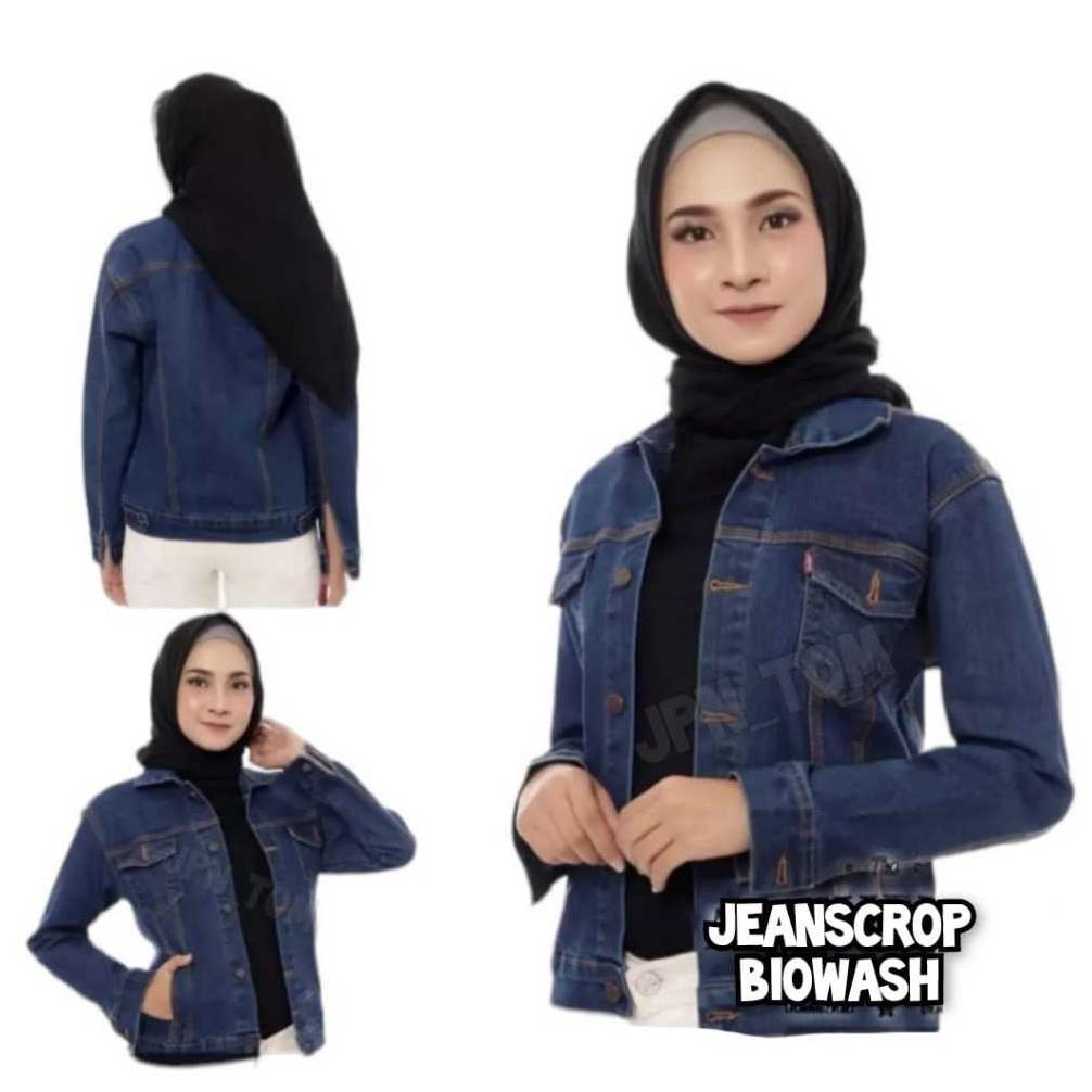 PROMO TERBARU Jaket Jeans Wanita Crop Polos Baby Pink Jacket Denim Cewek Cropt Pink Muda Jins Slimfi