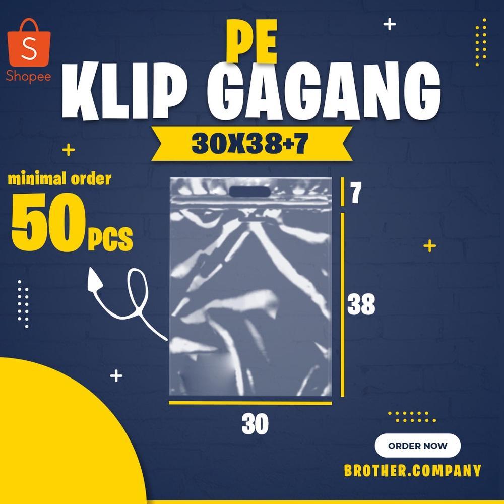 Hot Deals Plastik Pe Klip Gagang 30X38+7(Min Order 50 Pcs),Plastik Packing,Sepatu,Hd Packing,Plastik