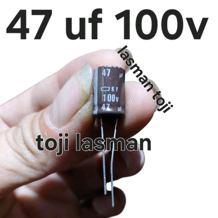 ( elko elco 47uf 100v )  100volt 100v47uf 47 uf mf micro mikro 100 v volt 100v 100volt 85 105 100v47