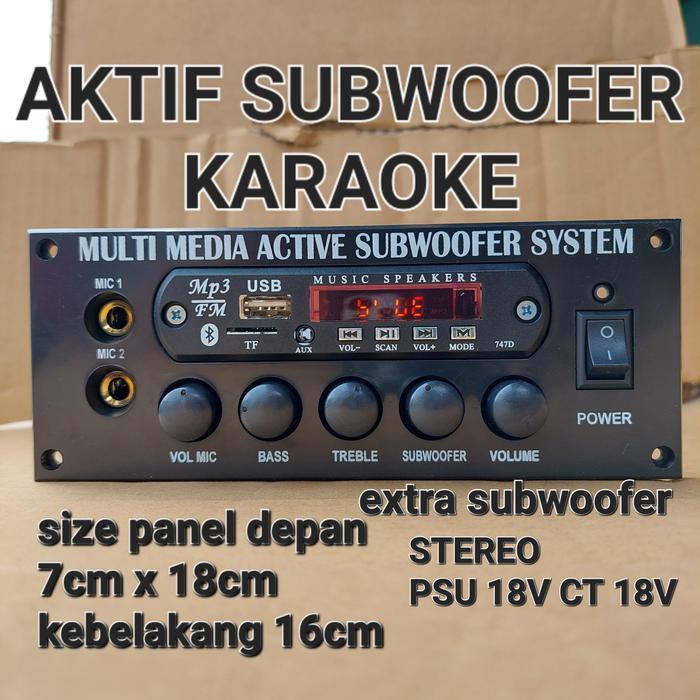 ( dms 1500 mp3 ) kit speaker aktif sanken mp3 platinum kit pcb speker audio sound sistem stereo watt