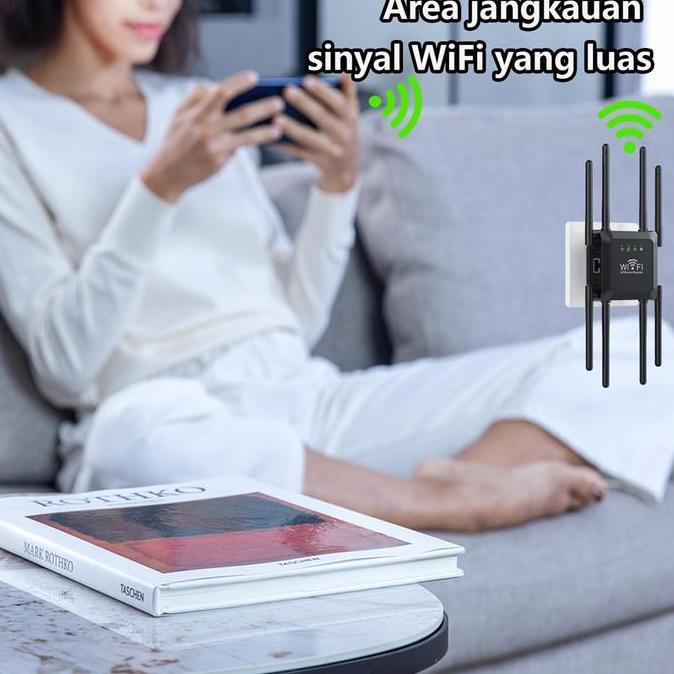CODWiFi Repeater 8 Antena Wifi Sinyal Repeater Penguat Router Nirkabel Pengulang U18-300M 2.4G Freku