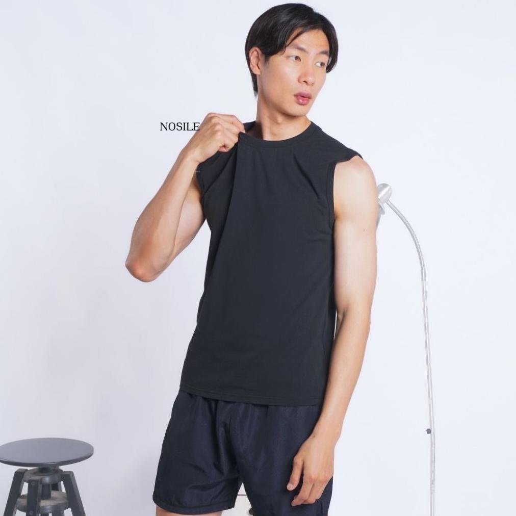 Nosile Kaos Singlet Pria Polos Lekbong Cotton Combed 40S