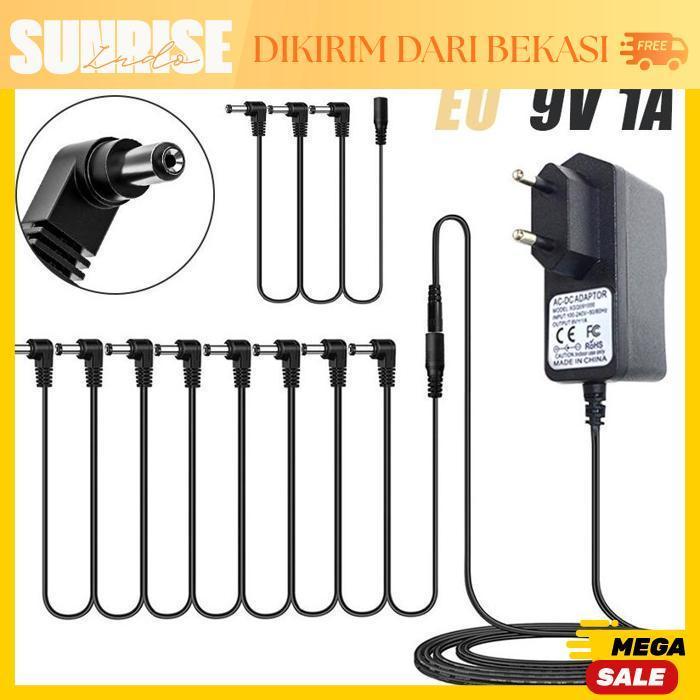 Adaptor Efek Gitar 8 chanel Power supply DCTank Avtpedals 9v Negative Center