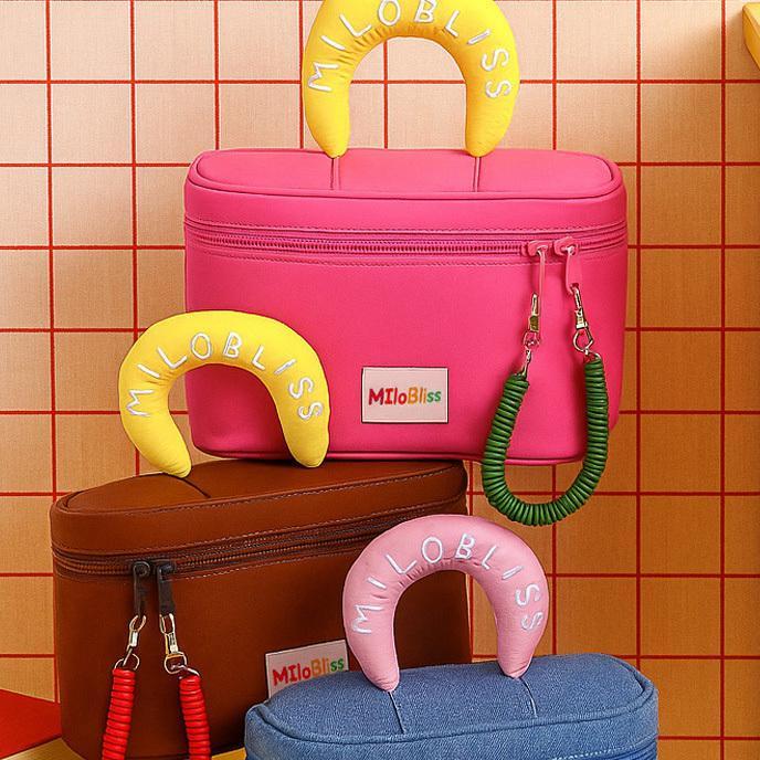 Elsa Tas Kosmetik Kapasitas Besar Handle Paste / Box Kosmetik Korea Travel Organizer Custom Yk-Kaz11