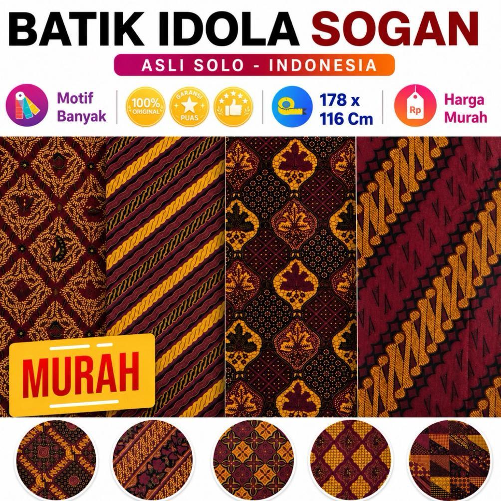 AG - Kain Batik Jarik Samping Sarung Wanita Pria Dewasa Motif Panjang
