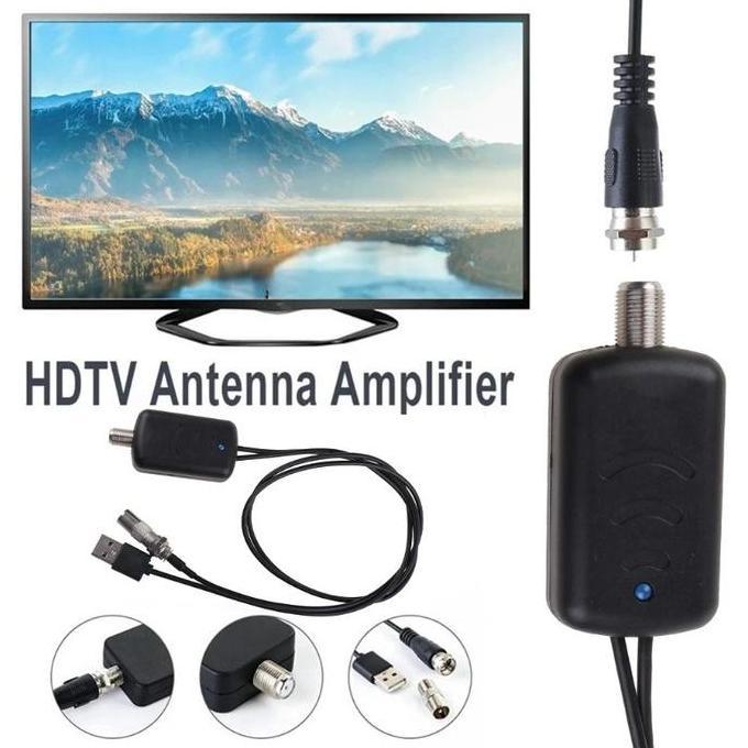Booster Penguat Sinyal Antena TV Amplifier Signal STB Receiver
