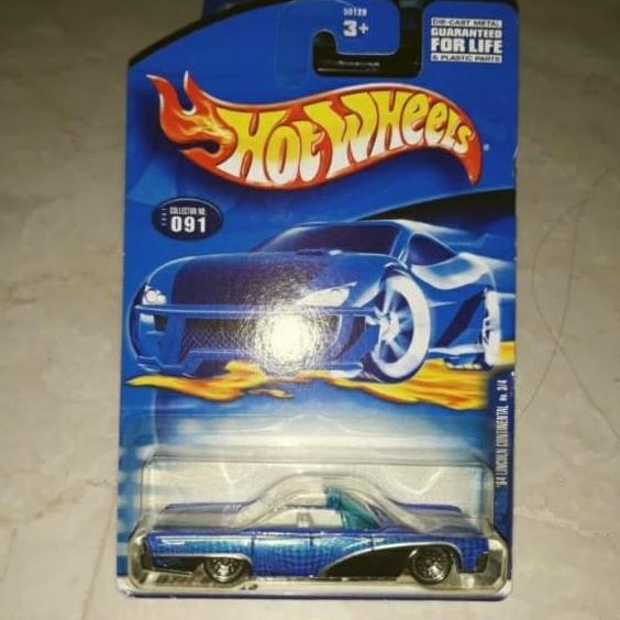 Hotwheels 64 lincoln continental biru