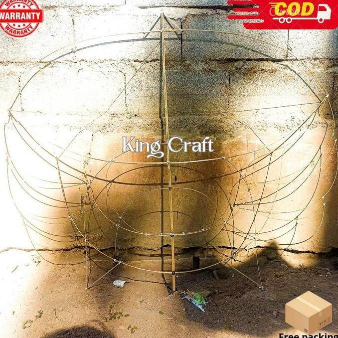 Kerangka Layangan Gapangan Ram Raman Empet 80Cm Bonus Sendaren