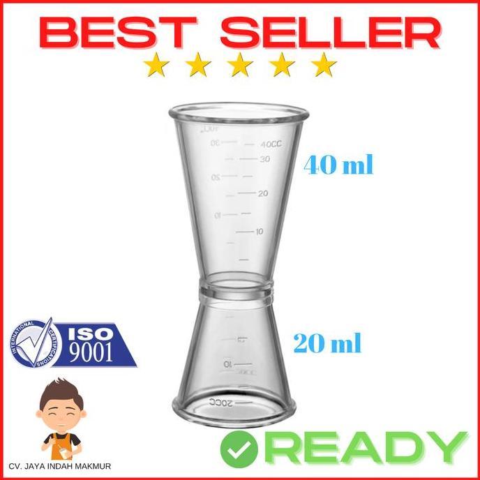 Jigger Plastik 20 40 cc | Plastic Jigger 20/40cc | Gelas Ukur Plastik