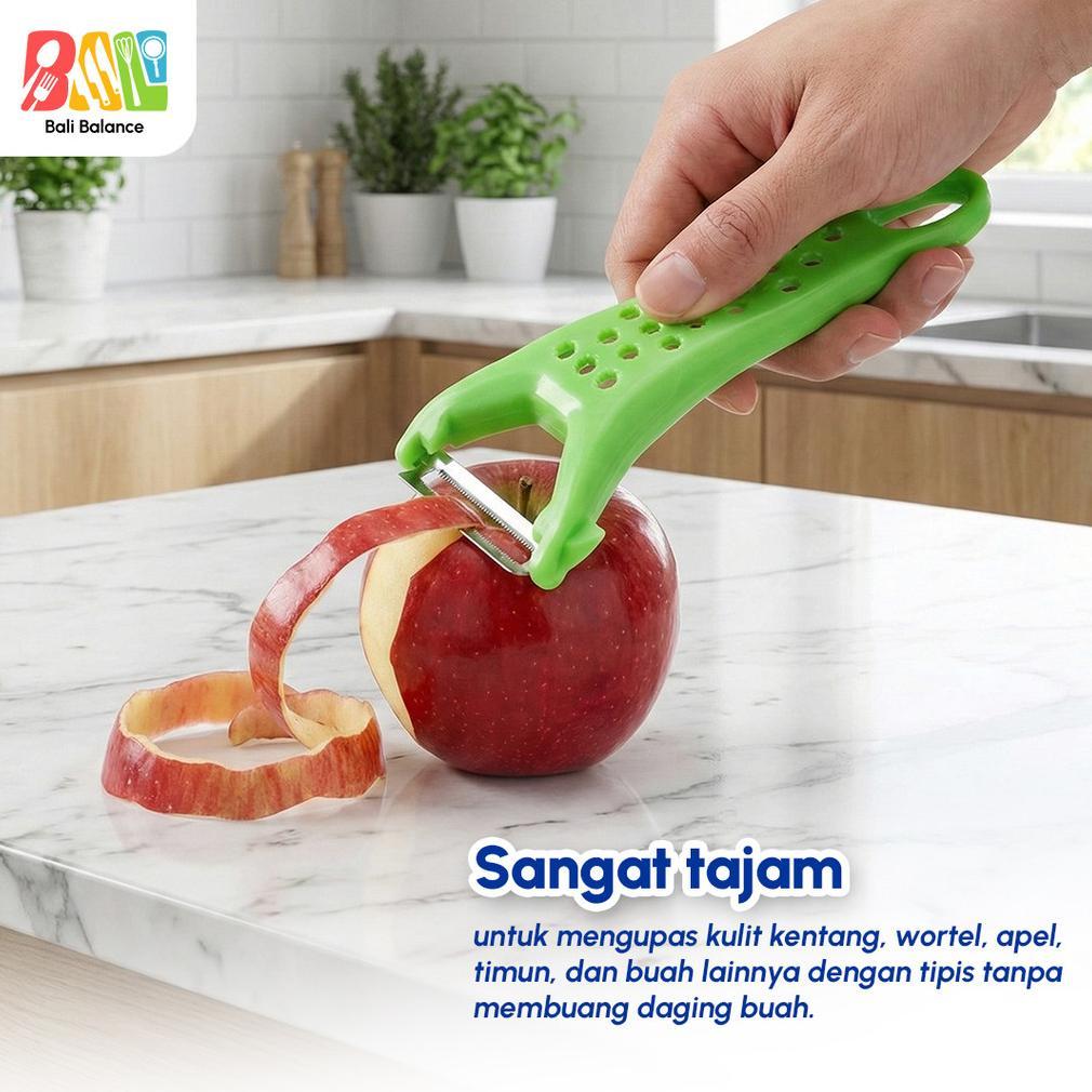 NEW PRODUCT Bali Balance  Pengupas Buah & Sayur Stainless Steel Peeler Tajam 2 Sisi Anti Karat - BY2