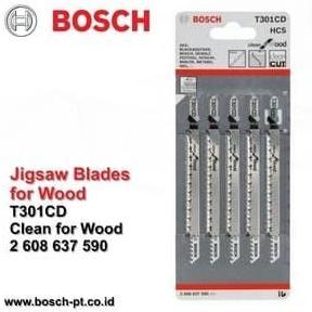 BOSCH JIGSAW BLADES FOR WOOD T 301 CD - MATA GERGAJI KAYU T301CD DISKON