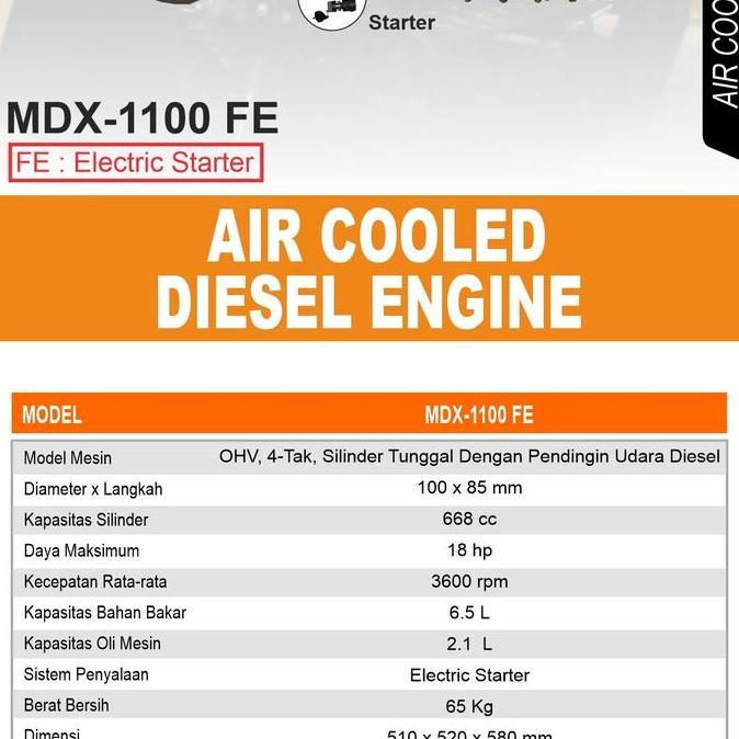 Mesin Penggerak Solar Engine Diesel Matsumoto 18 Hp Stater