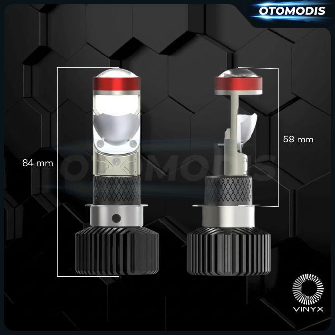 cuci gudang vinyx mini projector led z1 headlight h6 h4 h7 bohlam lampu utama projie motor mobil