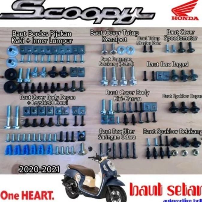Baut lengkap set body scoopy esp 2020 2021