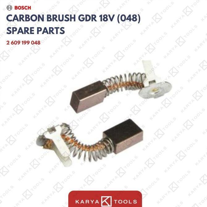 BOSCH CARBON BRUSH / SIKAT ARANG UNTUK GDR 18, GDR 14.4V-LI, GDR 14.4V-LIH, GDR 9.6V, GDR 12V, GDR 1