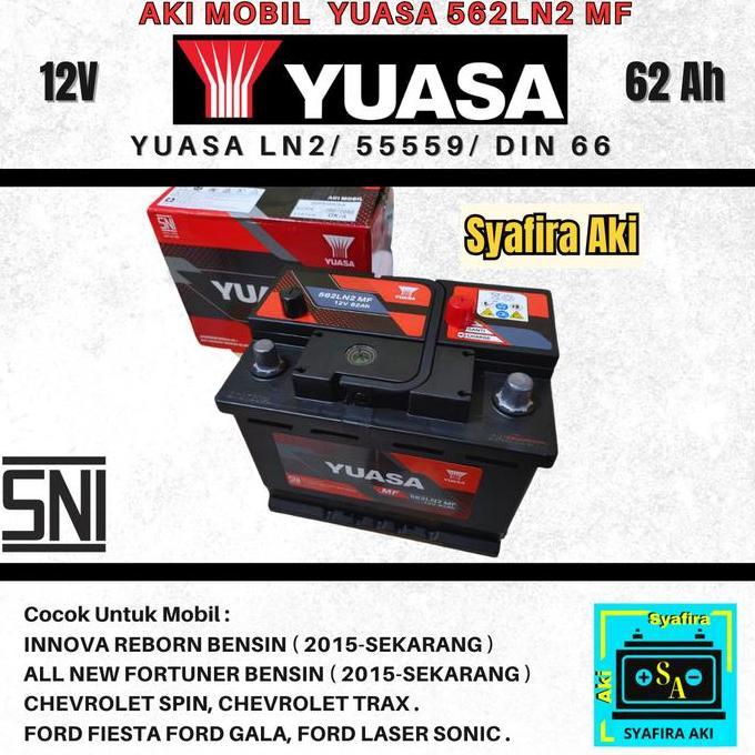 Aki Mobil INNOVA REBORN BENSIN YUASA 355LN2 / LN2 | 12V - 60Ah