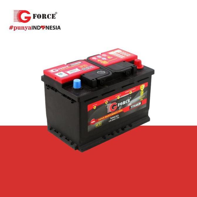 GFORCE MF 566LN3 Titanium - Aki Mobil Bebas Perawatan