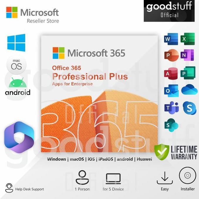 Microsoft Office 365 Pro Plus Original Lisensi