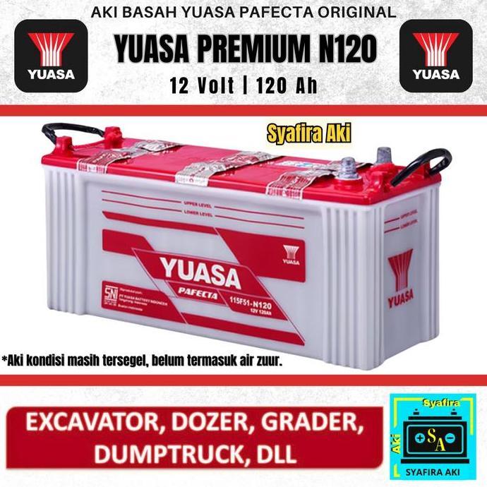 AKI N120 YUASA 12V 120 AH AKI BASAH