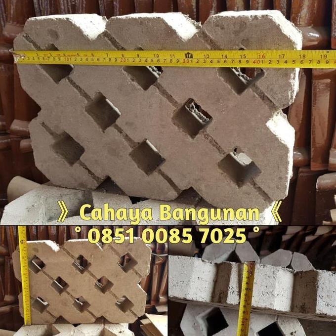 Pilihan- Paving Blok Grass Block Gress Batu Rumput Beton Lantai Taman 8 Lubang
