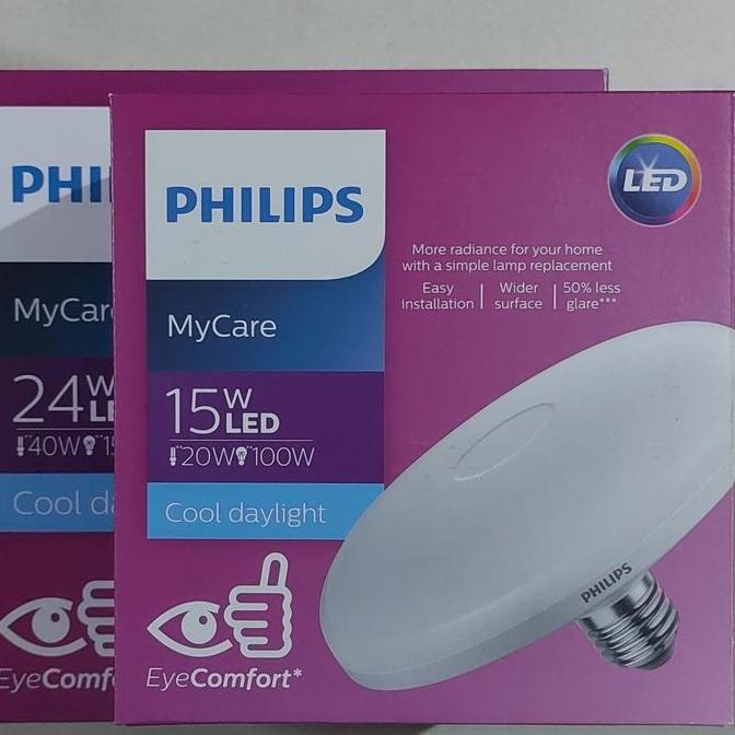Purple- Lampu Philips Ufo Led Ceiling Bulb 15W 4W Tt E7 Putih 6500K 30V