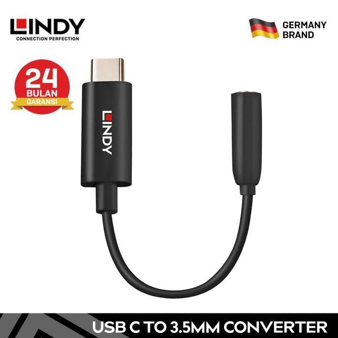 LINDY USB Type C to Aux 3.5mm HIFI DAC Active Audio Converter Diskon