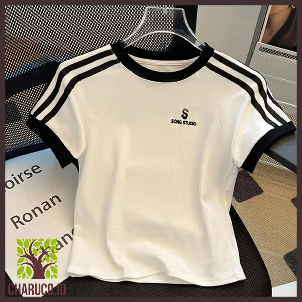 Sale Kaos Murah Crop Top Song Studio - Kaos Tumblr Girl Aesthetic Kekinian Termurah