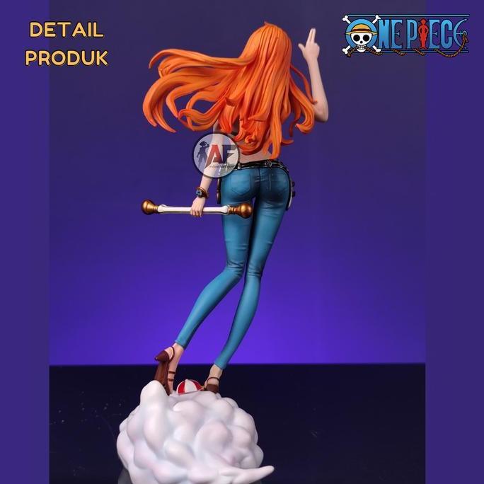 mainan - Statue Action Figure One Piece Nami C2 Studio Design Recast Diskon