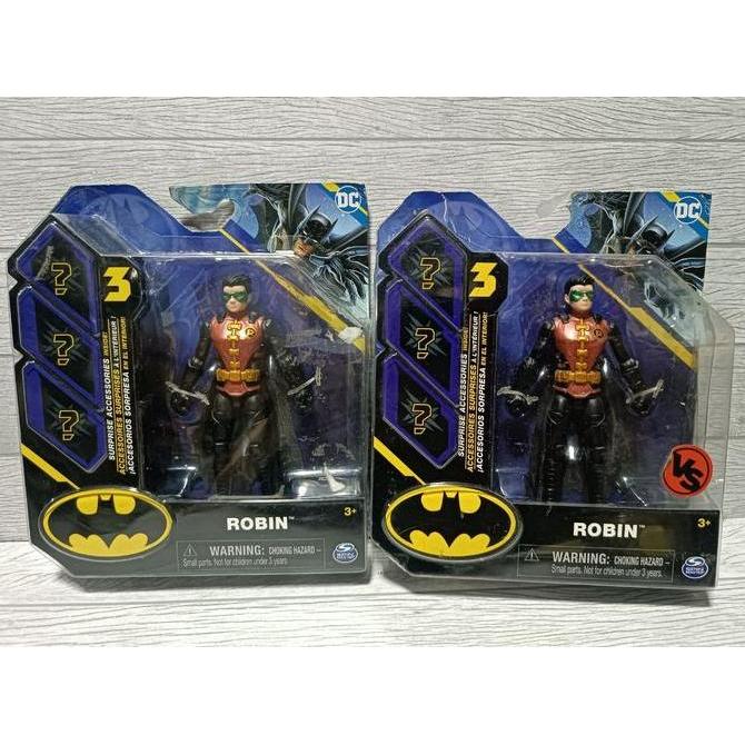 SPIN MASTER DC BATMAN - METALLIC RED SUIT ROBIN 4 INCH FIGURE MDLS27