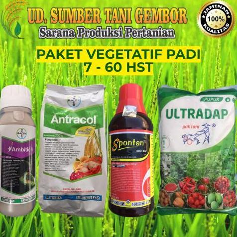 PAKET VEGETATIF - Ambition 500ml - Antracol 70 WP 250gr - Spontan 400 SL 400ml - Ultradap 1kg