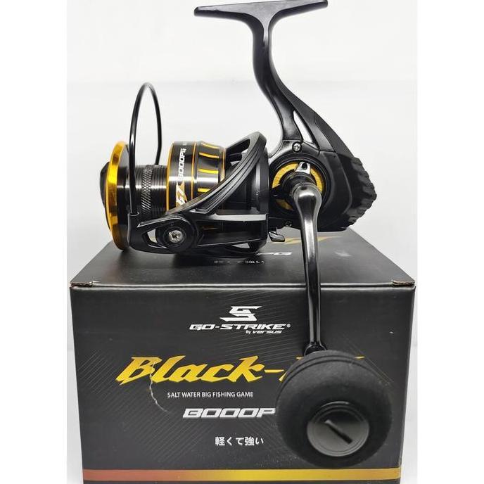 TERBARU - Reel Pancing GoStrike Versus BLACK GT 8000PG (7 Seal Bearing) Power Handle