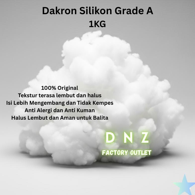 Dakron Silikon 1kg Anti Alergi Bacterial untuk Bantal Kerajinan Tangan Dekorasi