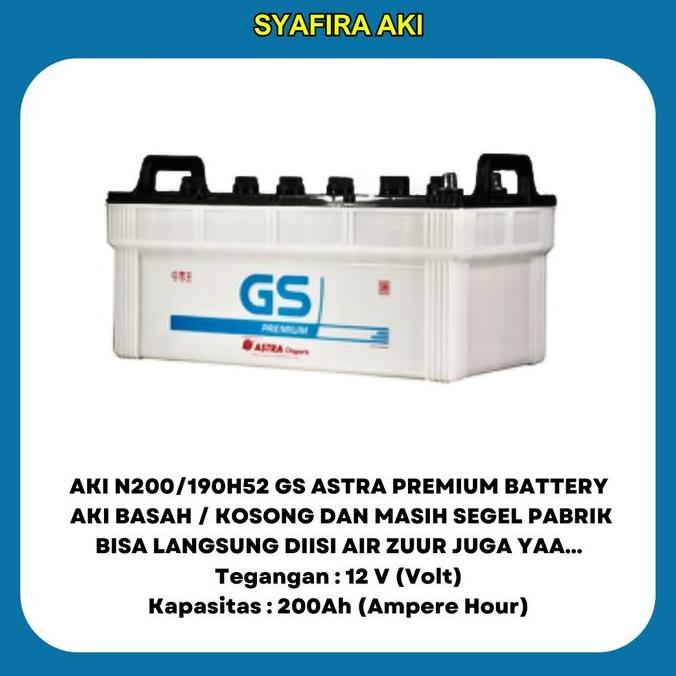Aki 200 Ampere GS Premium N200 12V 200AMPER