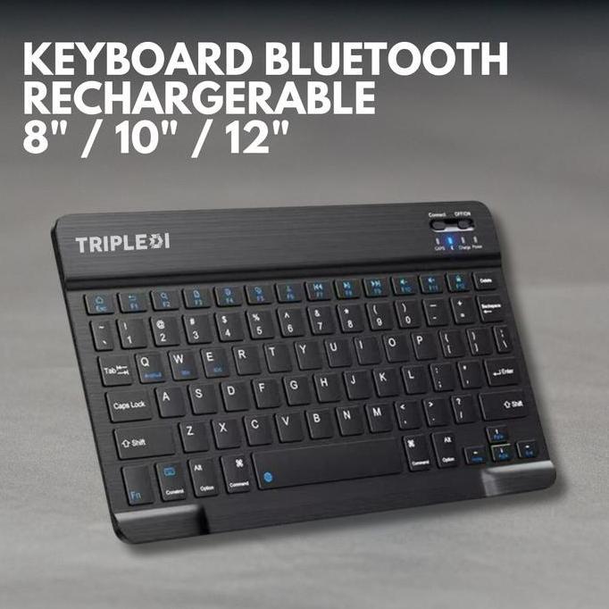 HARGA DISC - Wireless Keyboard Bluetooth 8 10 12 Inch For iPad Samsung Tab MatePad