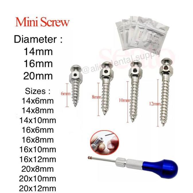 Mini screw dental implant orthodontic made in german