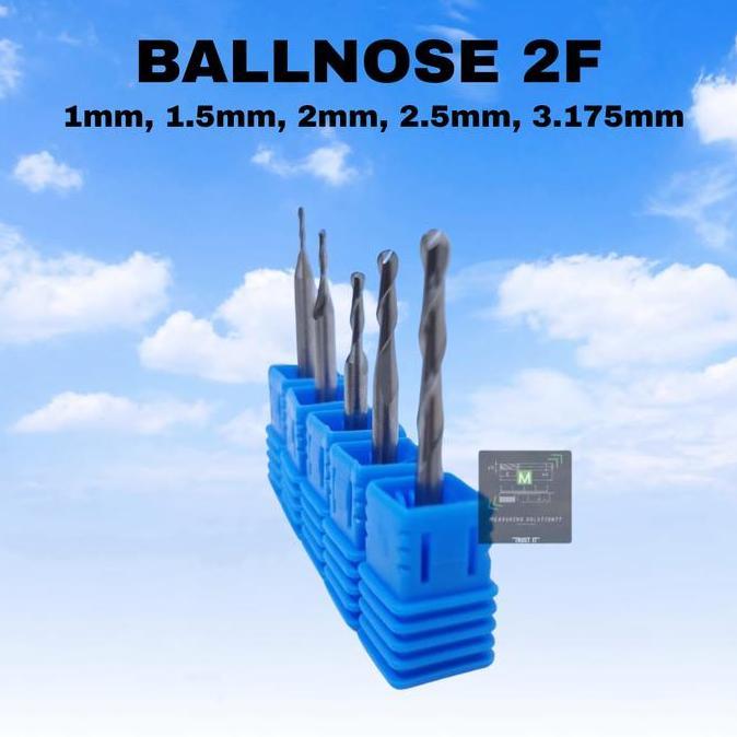 Set- Ballnose Cnc Engraving Router Bit Shank 3.175Mm Ball Nose Alumunium Mdf Pvc