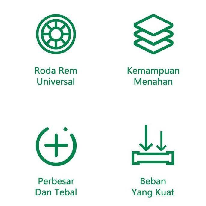 OKTAVERINAGEOLA - ISKU TROLLEY PERKAKAS BENGKEL 3 SUSUN RAK ALAT TUKANG TOOL CART BAJA COLD ROLLED K