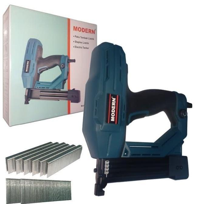 Set- Gun Nailer Listrik Modern Mesin Paku Tembak Listrik Nail Lurus Model U