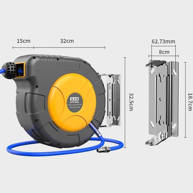 Automatic Air Hose Reel 25M/Selang Kompressor Krisbow Air Hose Reel
