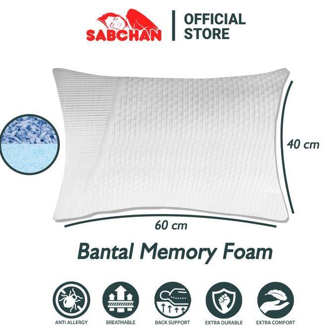 Sabchan - Bantal Memory Foam Pillow Kain knitting