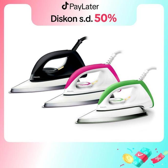 Philips Classic Setrika kering HD1173 Anti-Baret, Philips Setrika Kering Classic, seterika, seterika