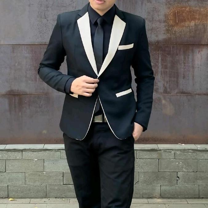 FORMALE.ID Jas Blazer Pria slimfit Jas casual formal santai Wisuda