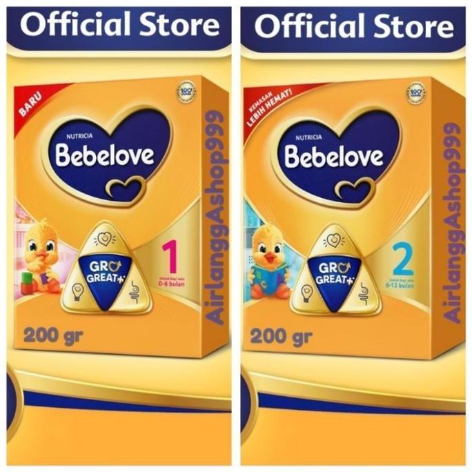Terlaris Bebelove 1 Dan 2 0 6 Sampai 12 Bulan Susu Formula Bebelac Sufor Pertumbuhan Bayi